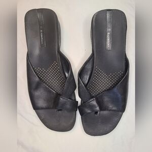 Nine & Company black leather sandals